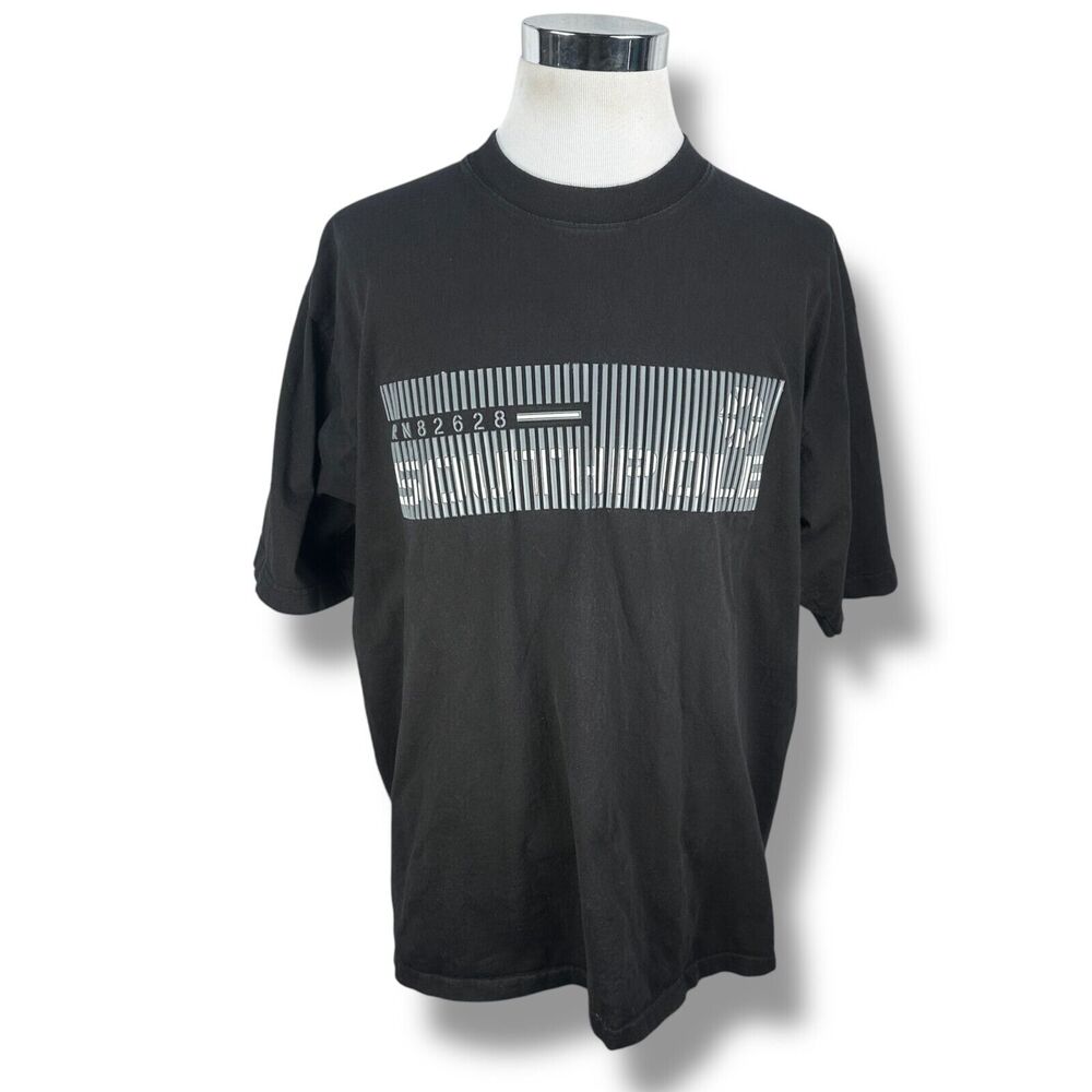 Vintage SouthPole T-Shirt Men’s XL Black Rubber Graphic 90s Y2K USA Short Sleeve
